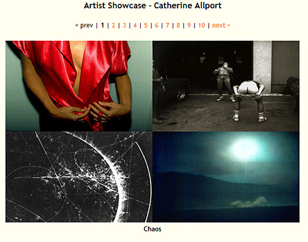 Photographer Catherine Allport’s online presentation