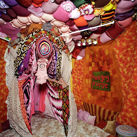 Installation view of 'Hunger Purse' by Allyson Mitchell, 2006