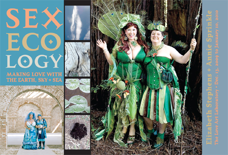 Sexecology postcard by Annie Sprinkle and Elizabeth Stephens