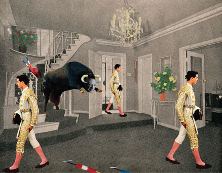 A Spanish interior, Collage by Anne Bentley