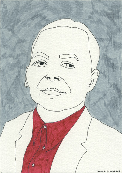 Yvonne, drawing by Martina Minette Dreier