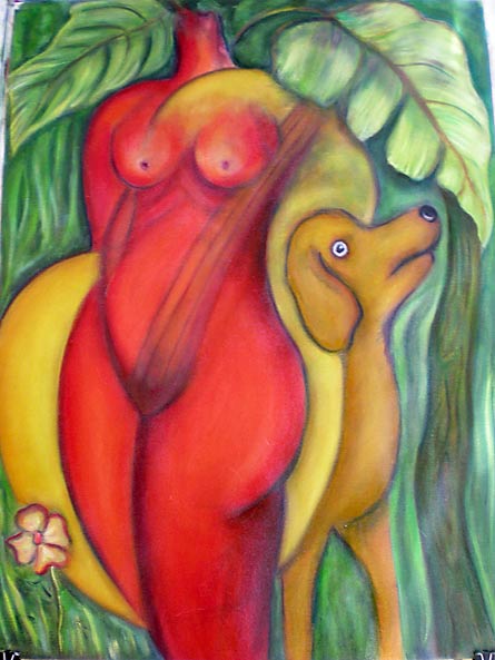 Rêve lointain, 60cm x 45cm, painting by Edilène Bentzen