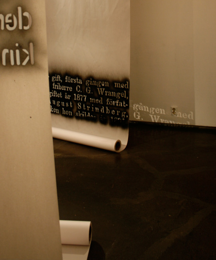 Text about Siri von Essen, installation by Laura Lilja