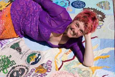 V Kingsley and 'I am a Mermaid' art quilt