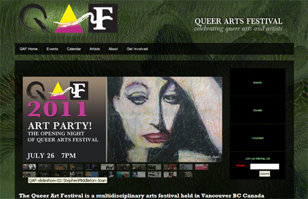 QAF, the Queer Arts Festival in Vancouver