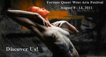 Discover us! - Toronto Queer West Arts Festival poster 2011