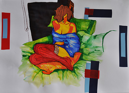 An Illustration 1 - colored pens, Violetta Jara, 2011