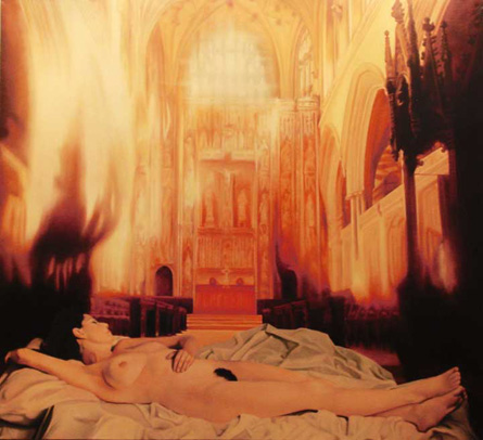 Sleeping Church Nude by Marion Pinto, 1974