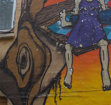 Detail of the mural
