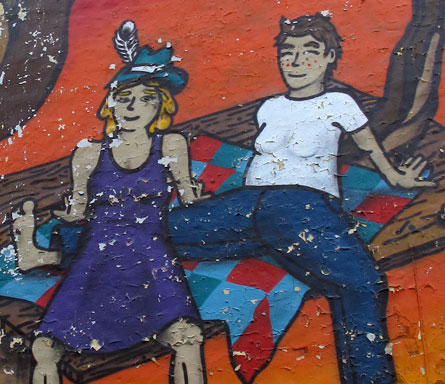 Detail of the mural