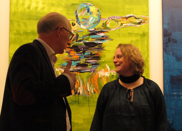 Gallerist Thorkild NB Nielsen  and Henriette Hellstern