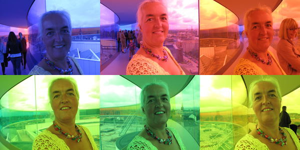 My Sun Tan - Selfportrait in a Rainbow by Birthe Havmoeller, 2011