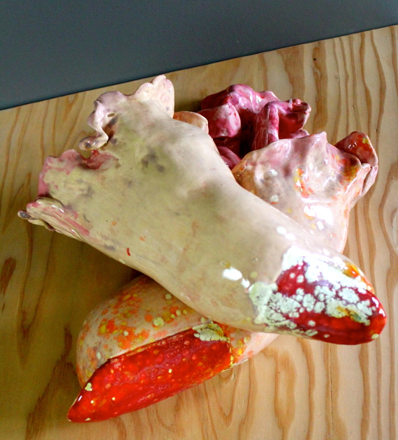 Fingers, ceramic, 2’x9”, by Caitlin R. Sweet, 2013