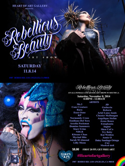 Rebellious Beauty invitation