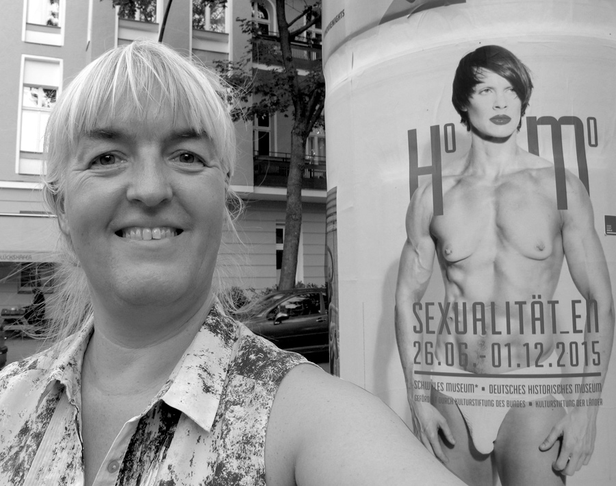 Birthe Havmoeller selfie with Heather Cassils