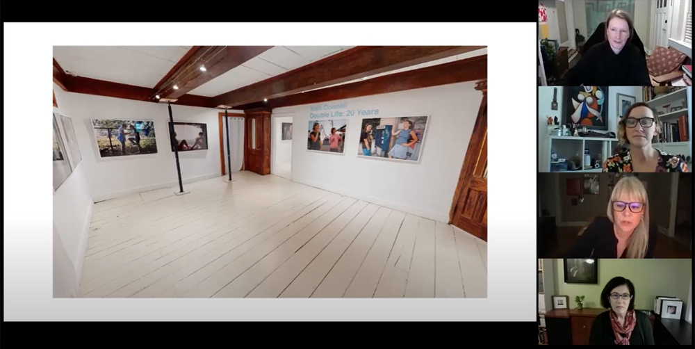 video still: exhibition view from zoom presentation