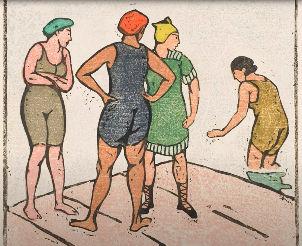 Four Bathers by Maud Hunt Squire